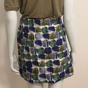 Banana Republic Cotton Geometric Skirt